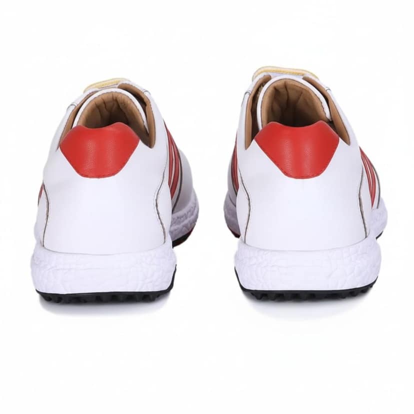 HITCARO Men's Proffessional Leather Golf Shoes | Lace-Up | Waterproof | Comfortable | Breathable view 4