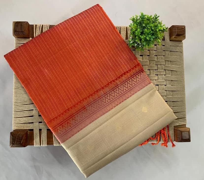 NVDHSS032-Grey And Pink Meichery Dobby Silk Saree view 2