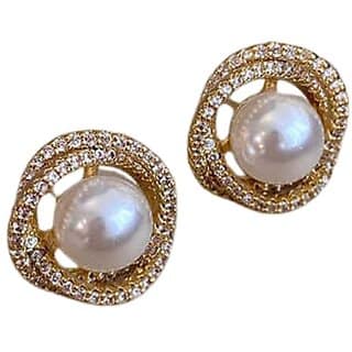 Kimti Uplifting Glow White Stud Earring