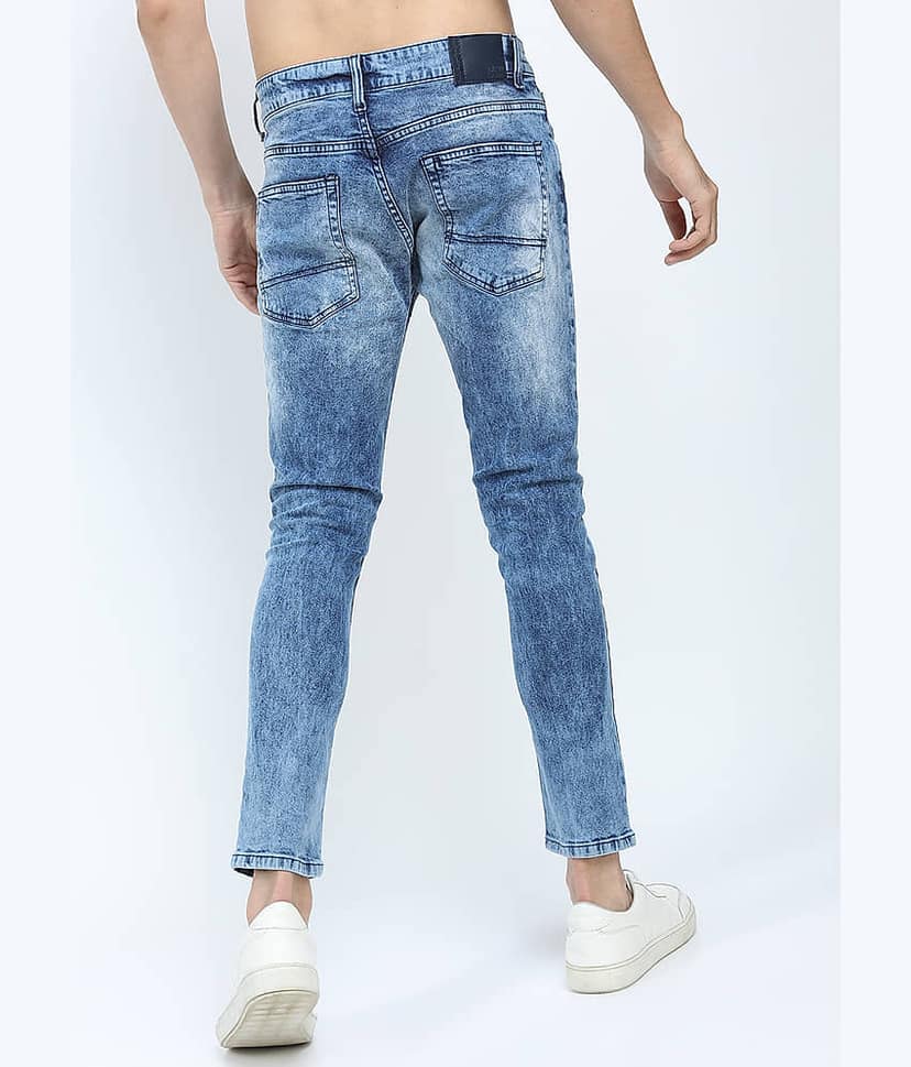 Highlander Skinny Fit Solid Men's Jeans - Blue ( Pack of 1 ) view 3