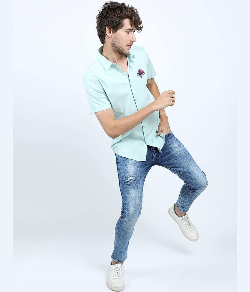 Highlander Skinny Fit Solid Men's Jeans - Blue ( Pack of 1 ) view 5