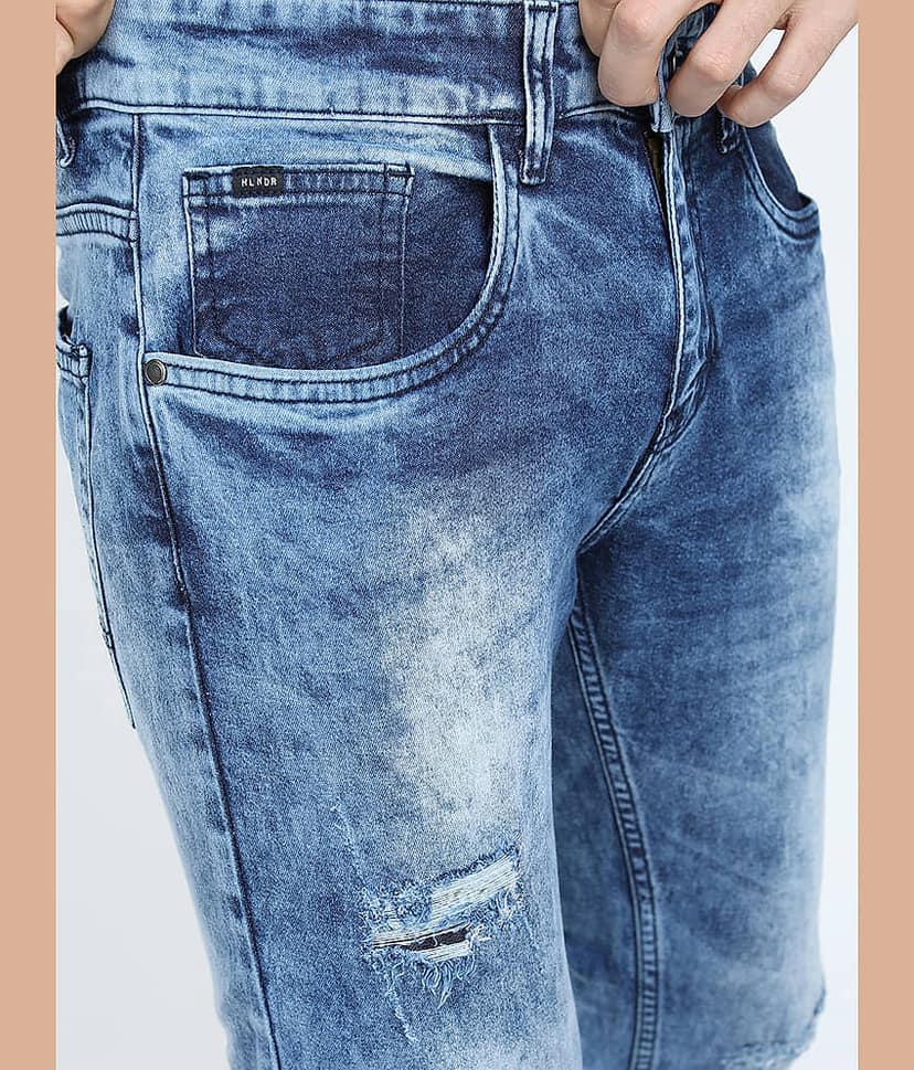 Highlander Skinny Fit Solid Men's Jeans - Blue ( Pack of 1 ) view 6