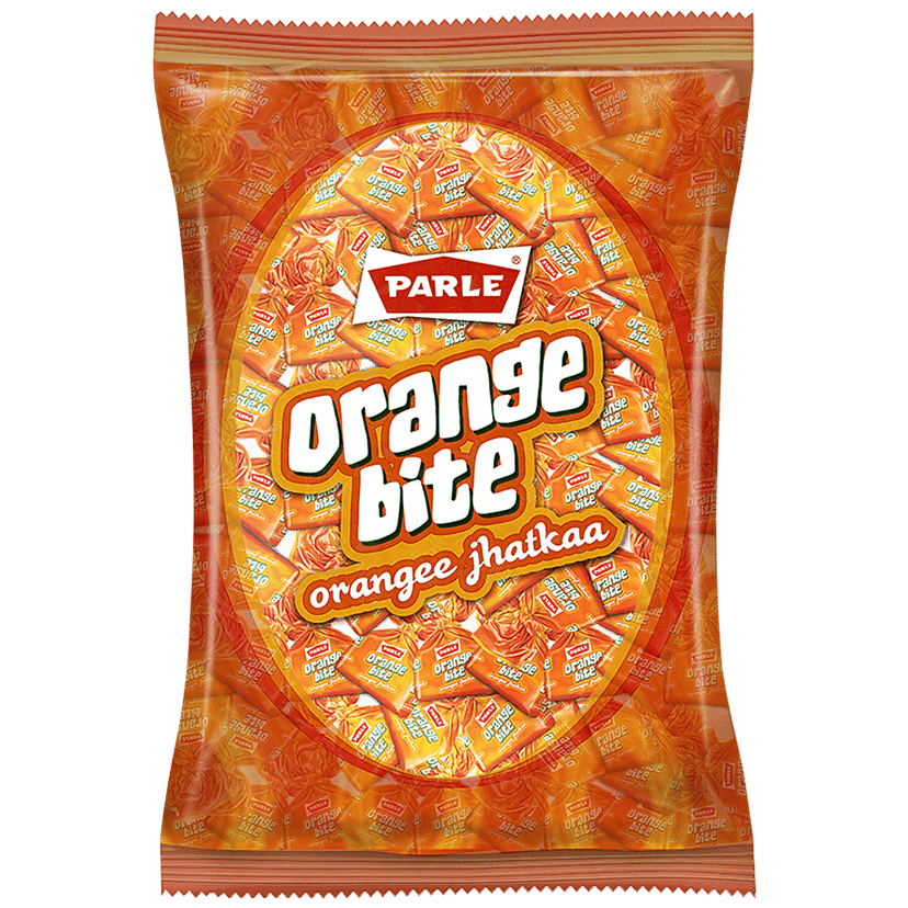 Parle Orange Bite Jhatkaa Candy, 289 G Pouch view 2