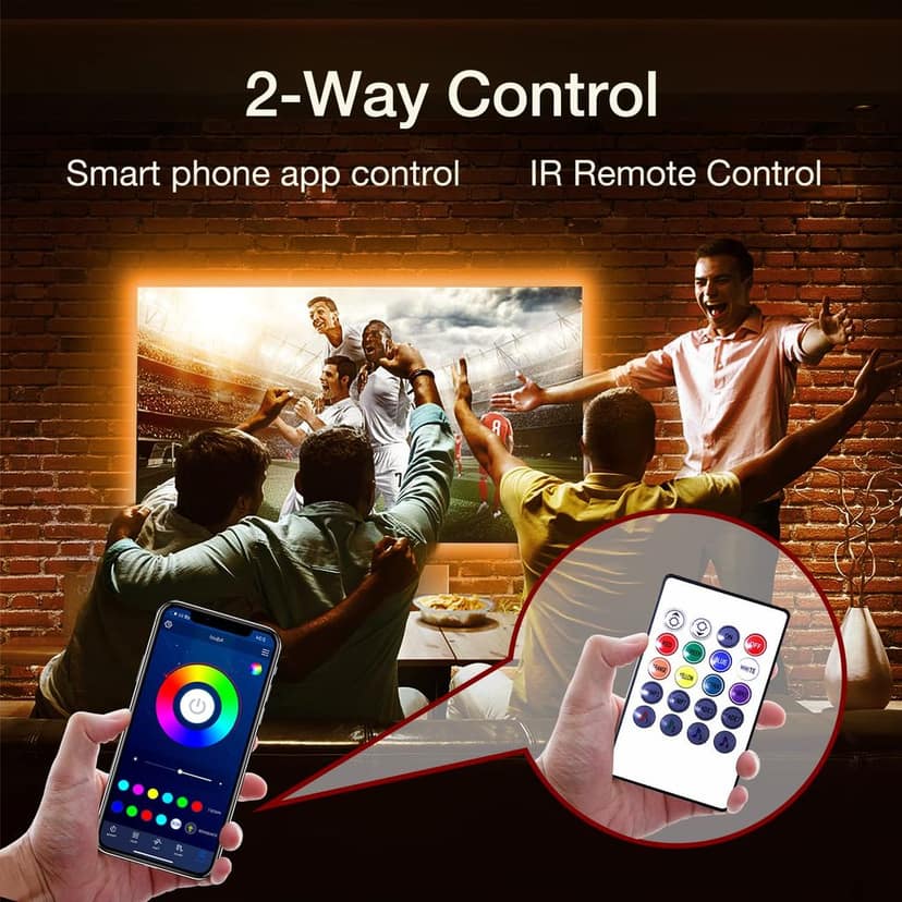 DAYBETTER� Smart high Wi-Fi RGB Rope Led Strip Light 300 Led Compatible with Alexa Google Assistant, App Control Lighting Kit, Music Sync Color Changing Lights (5 Meter) DA-36 view 2