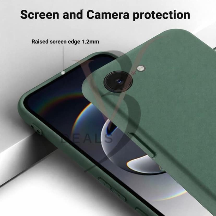 V3Deals Silicone Back Cover Compatible for iPhone SE4/16E, Scratch-Resistant, Anti-Fingerprint, Raised Screen Edge Protection 1.2mm view 4