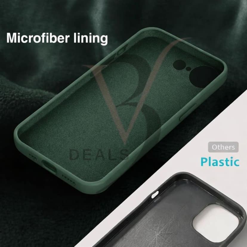 V3Deals Silicone Back Cover Compatible for iPhone SE4/16E, Scratch-Resistant, Anti-Fingerprint, Raised Screen Edge Protection 1.2mm view 5