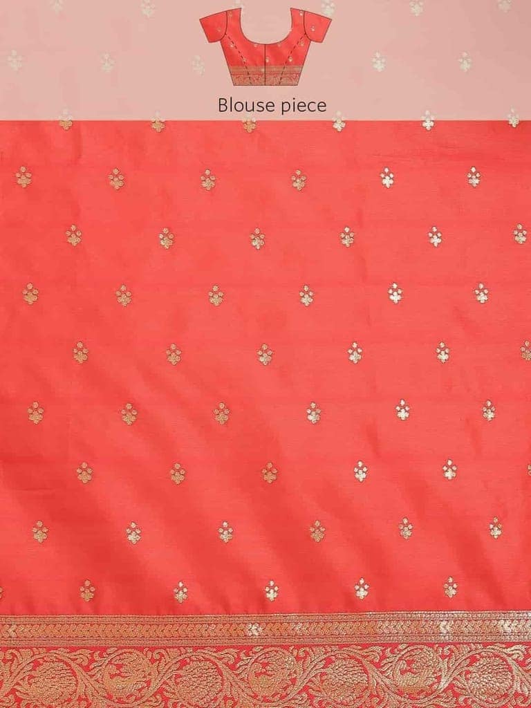 Women's Banarasi Art Silk Saree With Unstiched Blouse Piece view 7