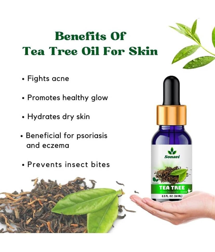 Sonavi Tea Tree Stress Relief Essential Oil Green With Dropper 90 mL ( Pack of 3 ) view 2