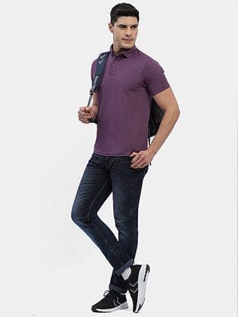 Hummel Swift Sports Polo Collar Tshirt Pack Of 2 (Lavender/White) view 7