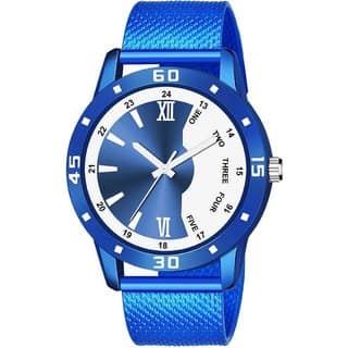 HRV Men's Round Dial Blue Strap Analog Watch