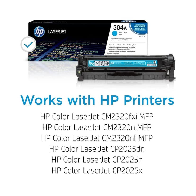HP 304A Cyan Original LaserJet Toner Cartridge (CC531A) view 4