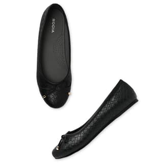 Black Women Woven Ballerinas