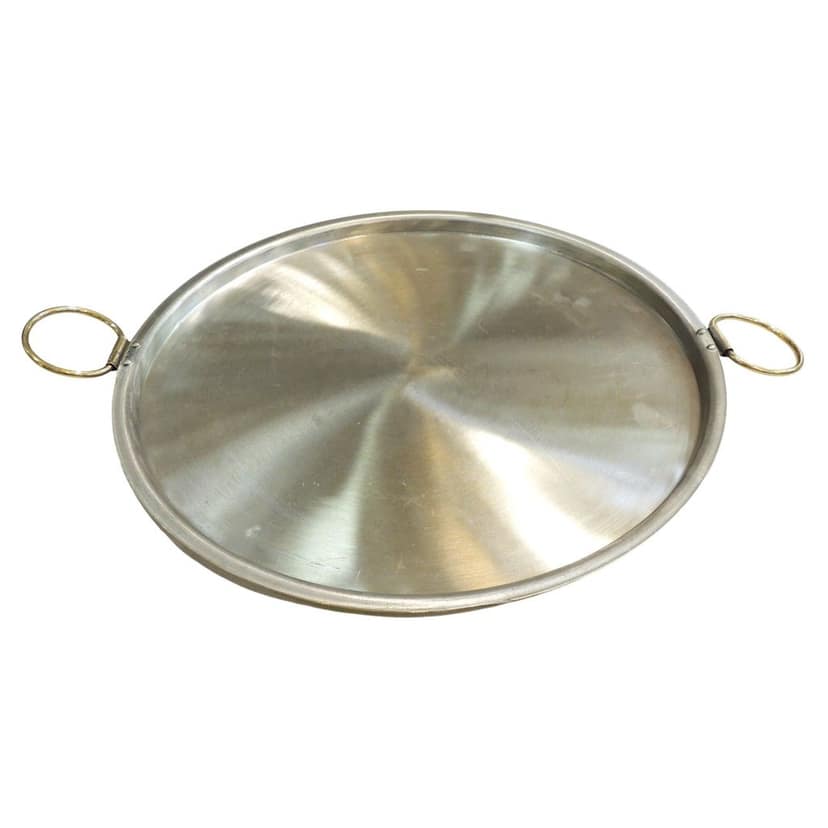 Large Pure Brass Dosa Tawa | Heavy Gauge Premium Griddle for Dosa, Uttapam & Restaurant-Style Cooking (BCMAS209 D) view 3