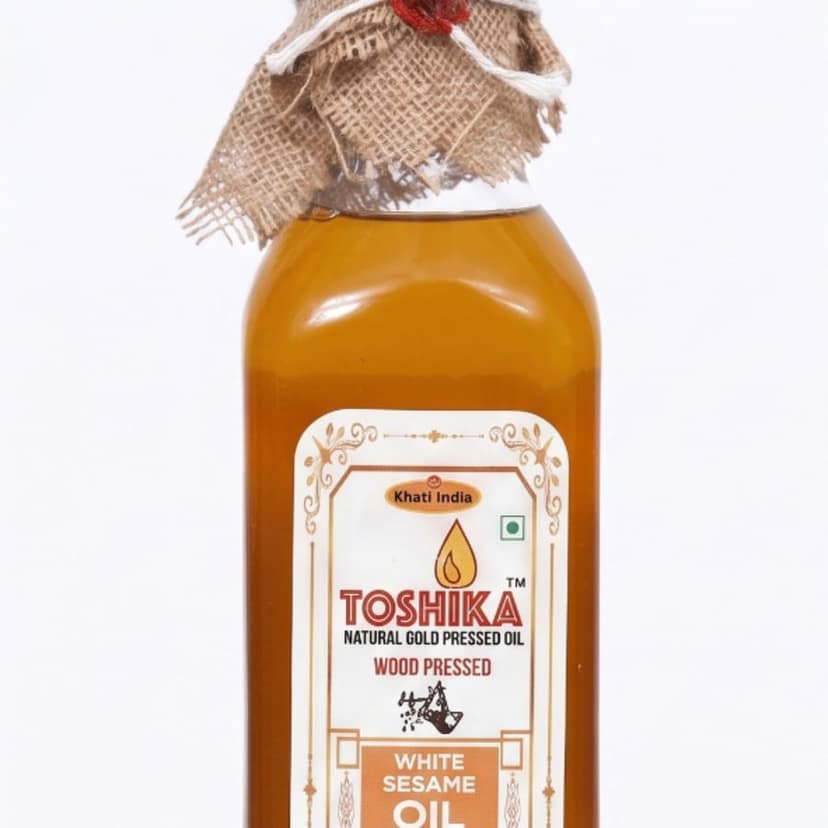Toshika Wood Pressed White Sesame Oil (455 ml) - 455 mL - One bottle view 3