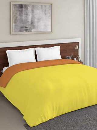 D'Decor Live Beautiful 180TC 1 Double Comforter - Gold (228 CM X 274 CM, 90IN X 108IN)