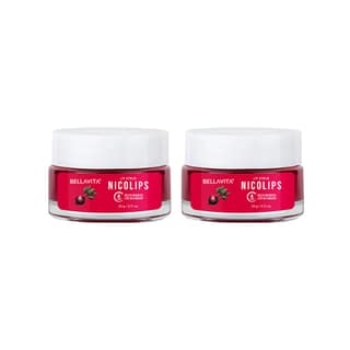 Bella Vita Organic NicoLips (Pack of 2) Lip Scrub Balm for Dark Lips Anti Pigmentation, Dry, Chapped, Smoking, Lipstick Stains Removal Lipcare for Men & Women 20g Bella Vita Organic NicoLips (Pack of 2) Lip Scrub Balm for Dark Lips Anti Pigmentation, Dry