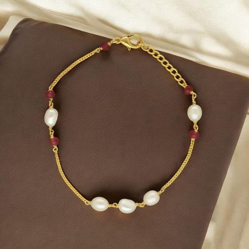 Sri Jagdamba Pearls The Mar Queen Pearl Bracelet For Women Girls