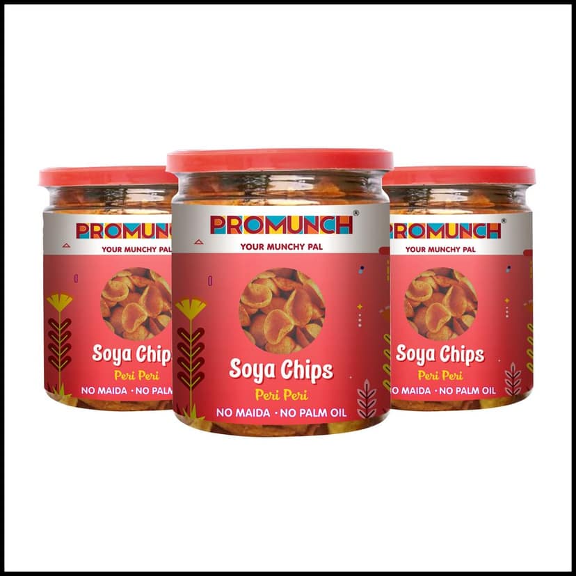 PROMUNCH Soya Chips - Peri Peri (80g Each) view 7