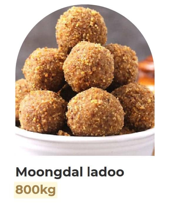 Moong Dal Ladoo (800g) | Traditional Indian Sweet | Festive Celebrations