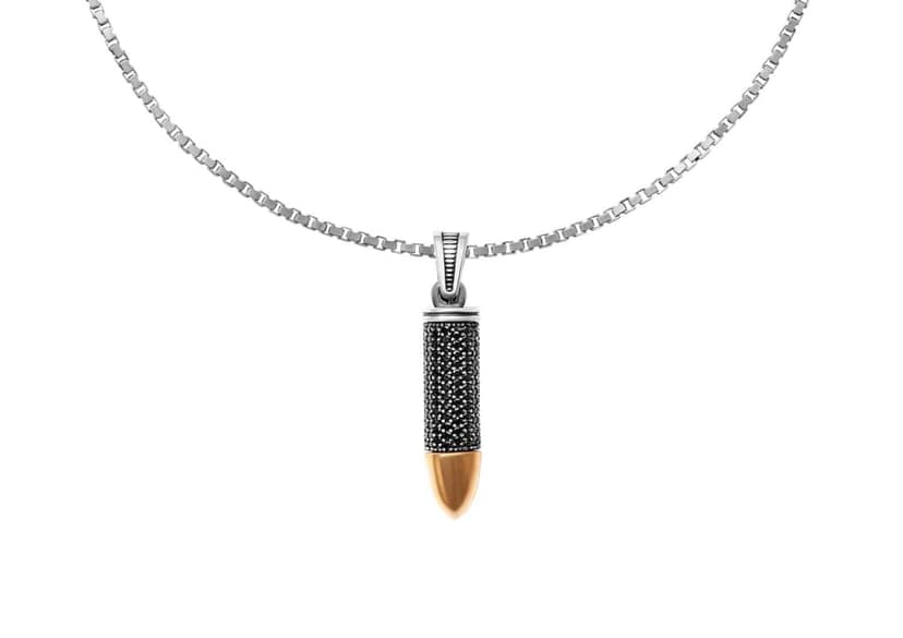 Obsidian Bullet Pendant view 5