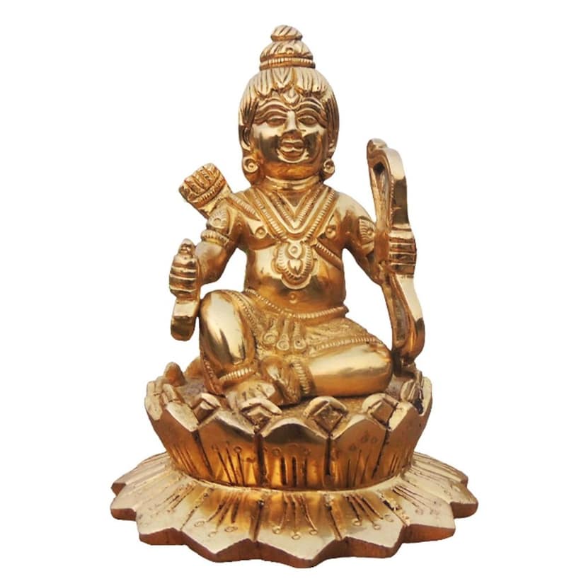 Brass Showpiece Ramlala God Idol Statue (BSMAS1682 C) view 2