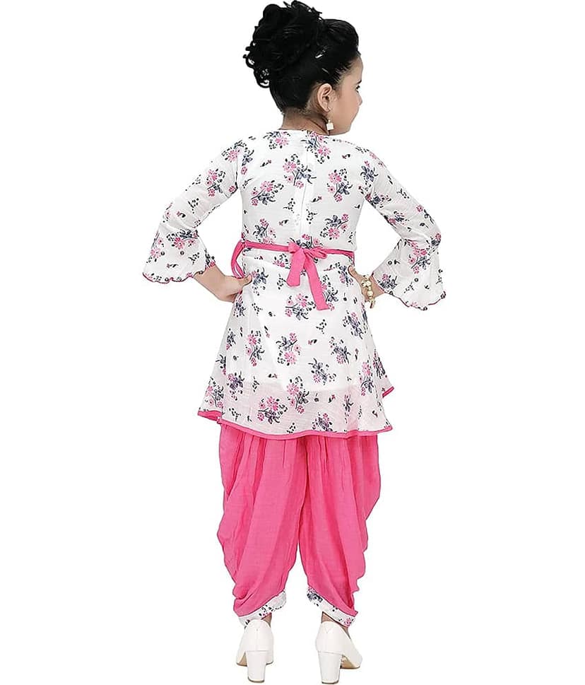 Cherry Tree Girls Cotton Blend Suit Set ( Pink ) view 2