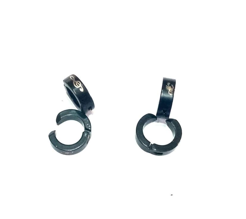 Nawani 2 Pair Mens Jewellery Mettalic Hoop Studs Earring/Earring for Men/Boys/Boyfriend. view 3