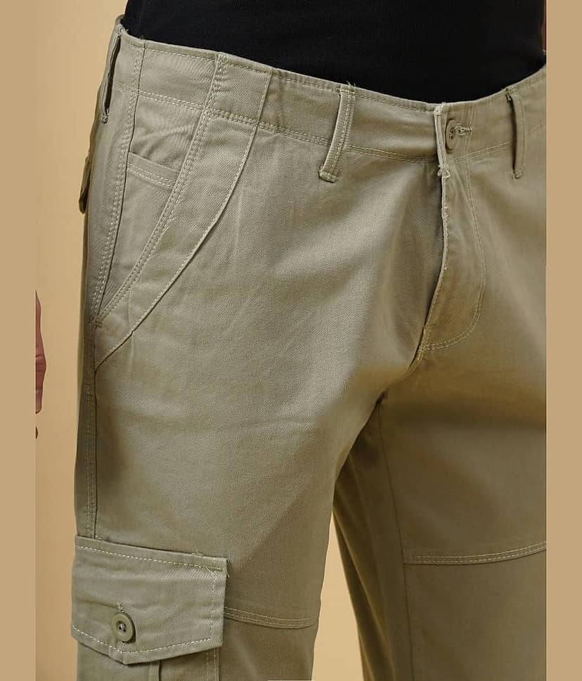 Paul Street Slim Flat Men's Cargos - Brown ( Pack of 1 ) view 2