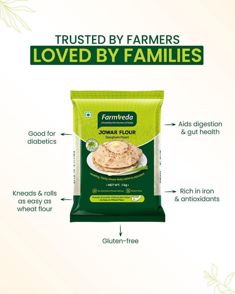 Jowar (Sorghum) Flour - 1 Kg view 3