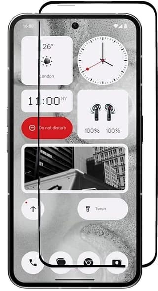 PLUGTECH Advanced Tempered Glass With Anti-Explosion 9H Hardness Edge-To-Edge Coverage Screen Guard for NOTHING 2
