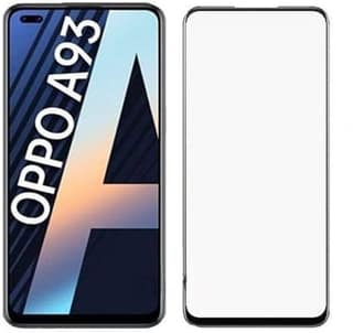 PLUGTECH Advanced Tempered Glass With Anti-Explosion 9H Hardness Edge-To-Edge Coverage Screen Guard for OPPO A93