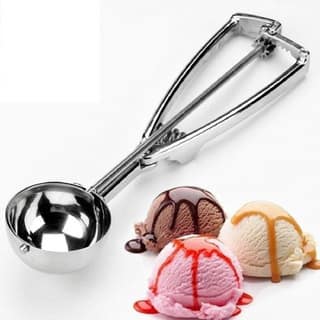 Icecream Scoop Easy Handheld Multi Use Stainless Steel Ice Cream Scooper Melon Scoop-1 pc Medium Size