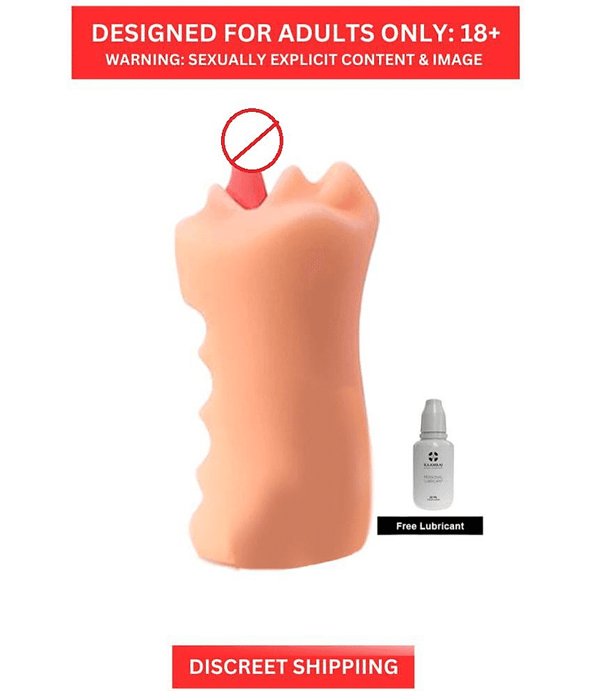 Naughty Nights Pocket Pussy with Real Mouth and Tongue Masturbator Low Price Sex Toy For Men By Kamveda view 2