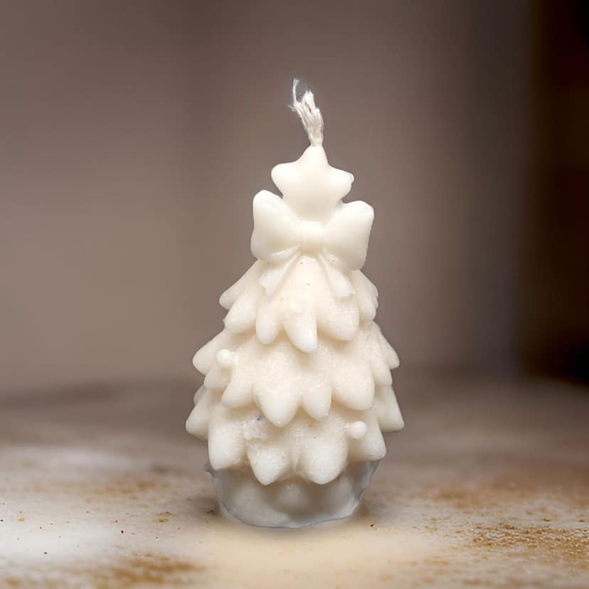 SS enterprise Christmas Scented Wax Candle | Xmas Candle | Santa, Gift & Tree | Organic Soy Wax Piller Candle for Decor | Smoke-Free Candle | Xmas Decoration Accessories view 2