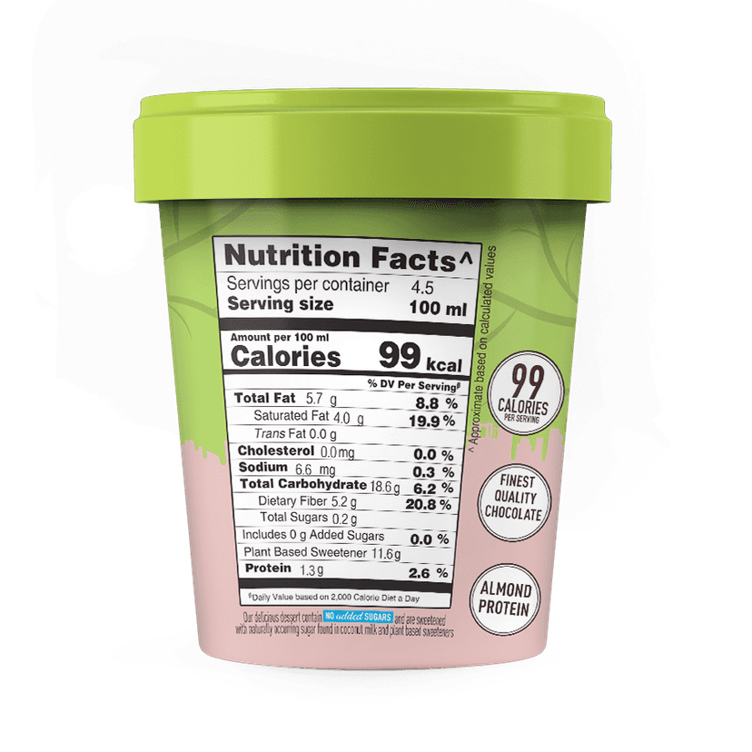 The Brooklyn Creamery Chocolate & Coconut Frozen Desert, 450 ml view 2