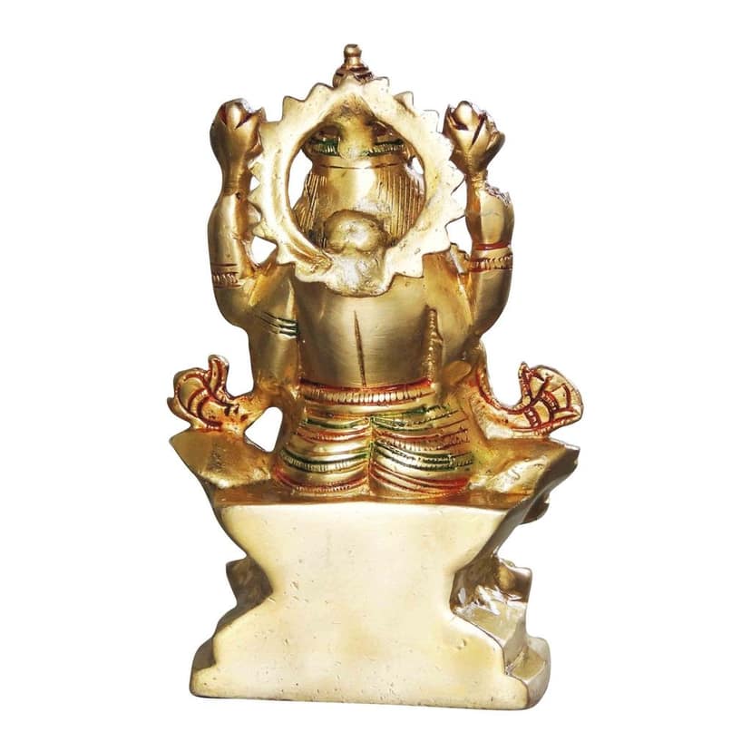 Brass Showpiece Laxmi Ji God Idol Statue (BSMAS1064 L) view 3