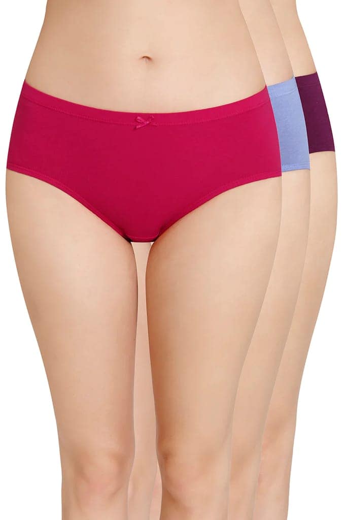 Amante Women's Hipster Plain Panties Pack of 3 view 3