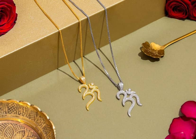 Iced Out Om Pendant