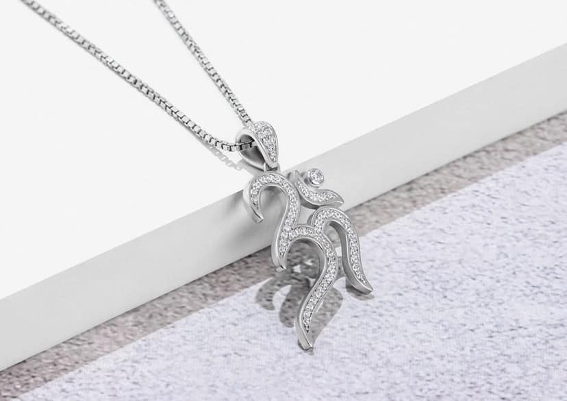 Iced Out Om Pendant view 6