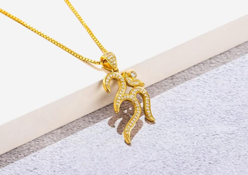 Iced Out Om Pendant view 7