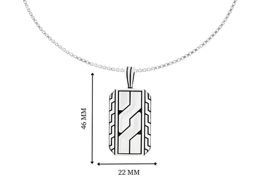 Geometric Dog Tag Pendant view 5