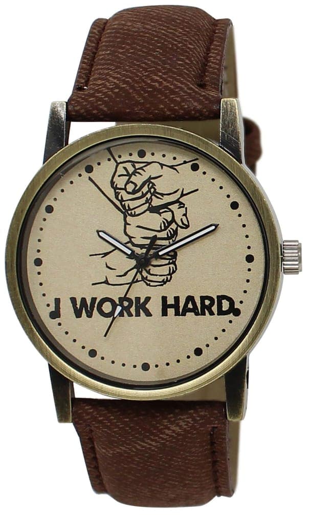 Grey Work Hard Analog Watch for Men LR29