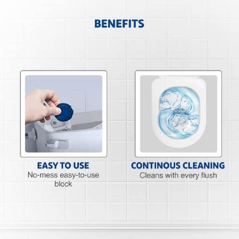 Toilet Flush Tank Cleaner Tablets (Pack of 10) | Continuous Automatic Bowl Cleaning & Deodorizing | Bathroom Hygiene view 3