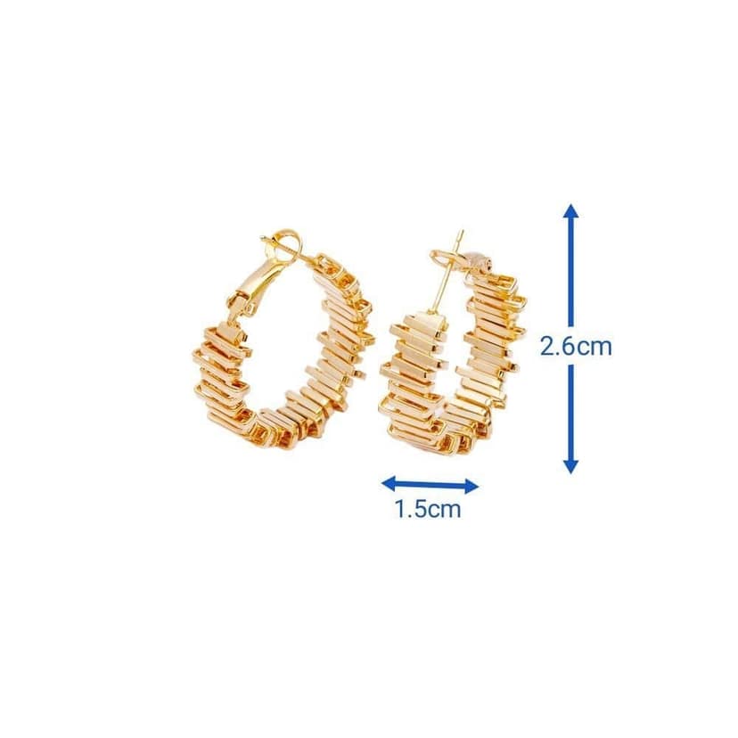 Gold-Plated Hoop Earrings - Anti-Tarnish Dailywear view 6