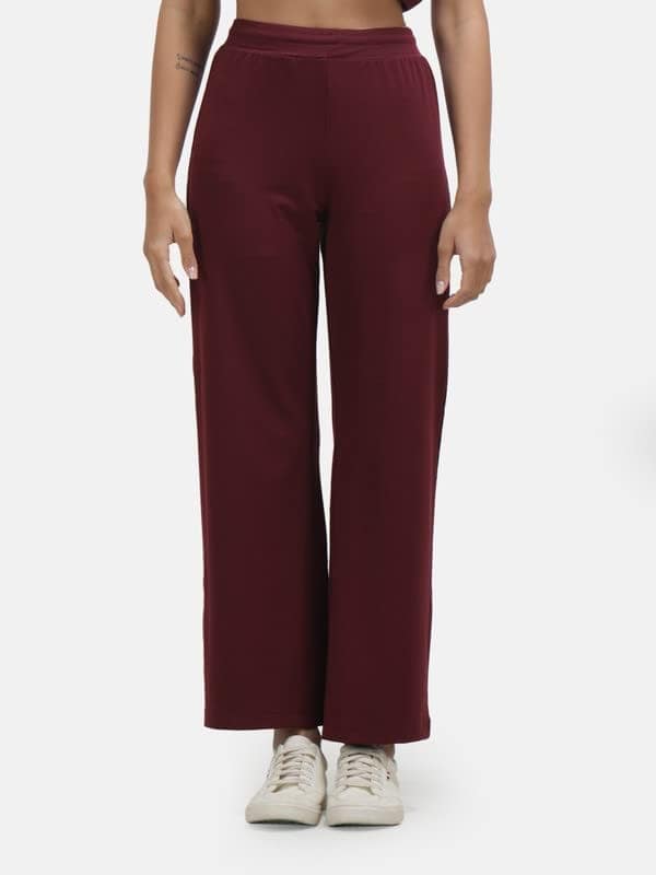 KOI Lycra Co-ord Set Maroon view 5