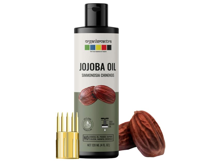 Organix Mantra Jojoba Oil,100% Pure, Natural & Cold Pressed Organic Oil - 120 Millilitre