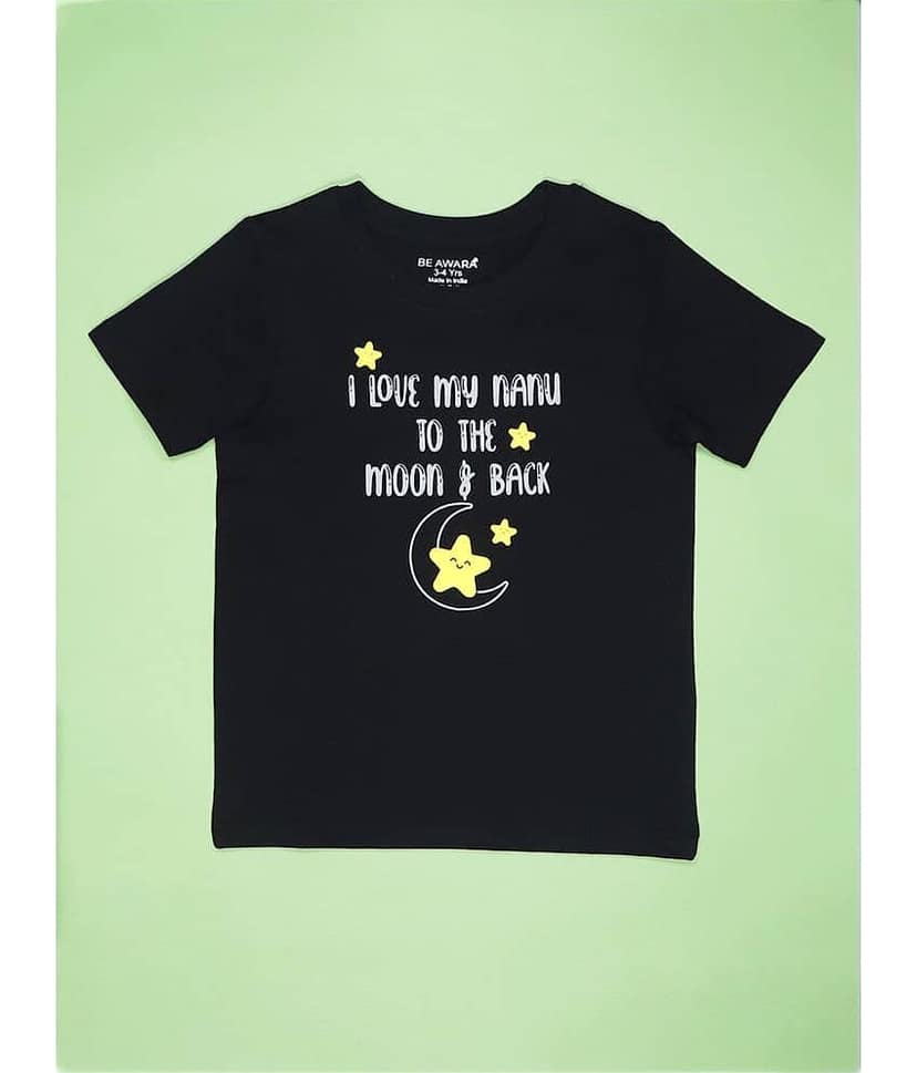 Be Awara Pack of 1 Boys Cotton Polo T-Shirt ( Black )