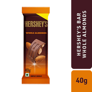 Hersheys Whole Almond Bar, 40gm