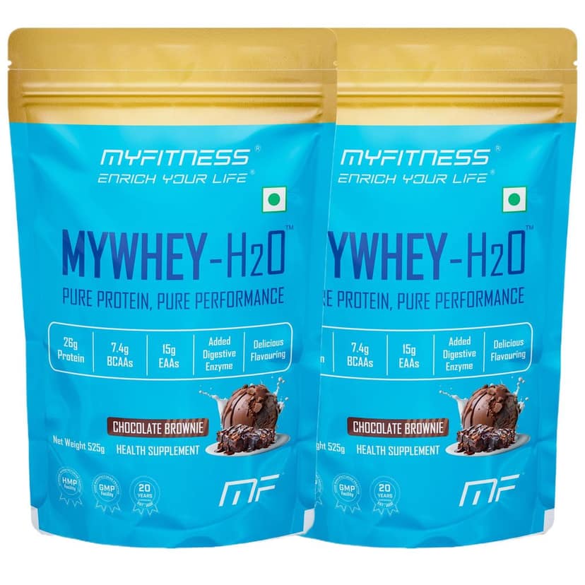 Myfitness Mywhey H2O | 26g Protein Per Serving | 7.4g BCAAs | 15g EAAs | Added Digestive Enzymes |