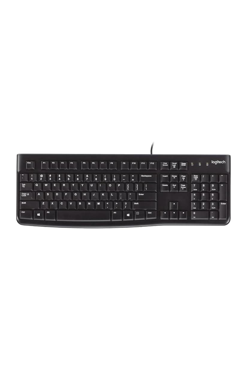 Logitech K120 Wired Keyboard for Windows, USB Plug-and-Play, Full-Size, Spill-Resistant, Curved Space Bar, Compatible with PC, Laptop Logitech K120 Wired Keyboard for Windows, USB Plug-and-Play, Full-Size, Spill-Resistant, Curved Space Bar, Compatible wi